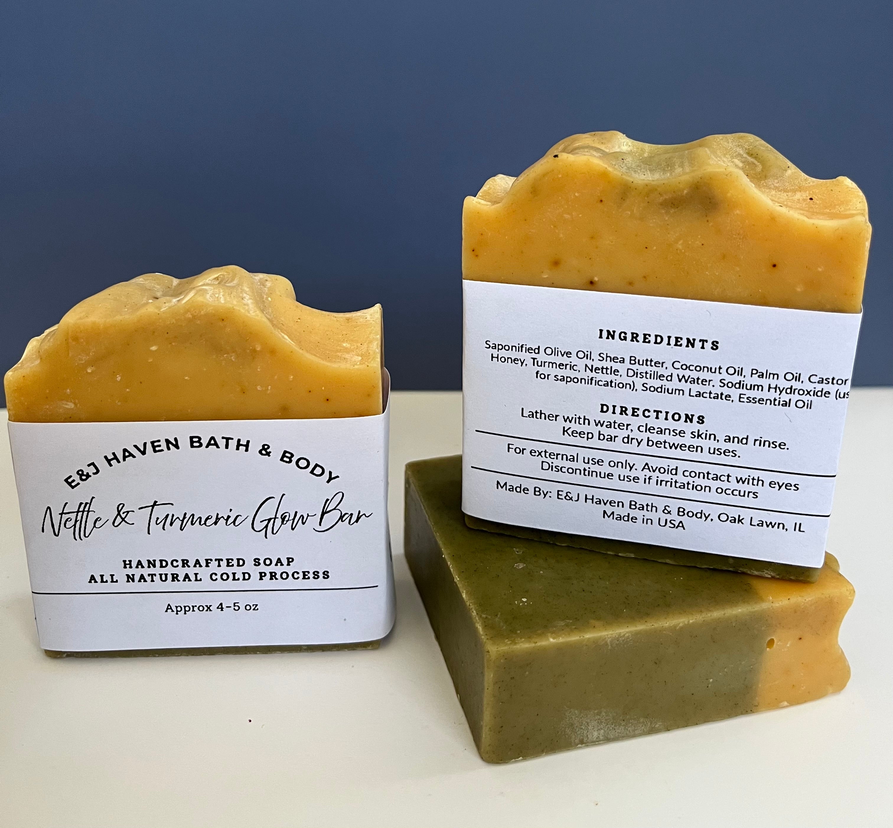Nettle & Turmeric Glow Bar $8.00 each