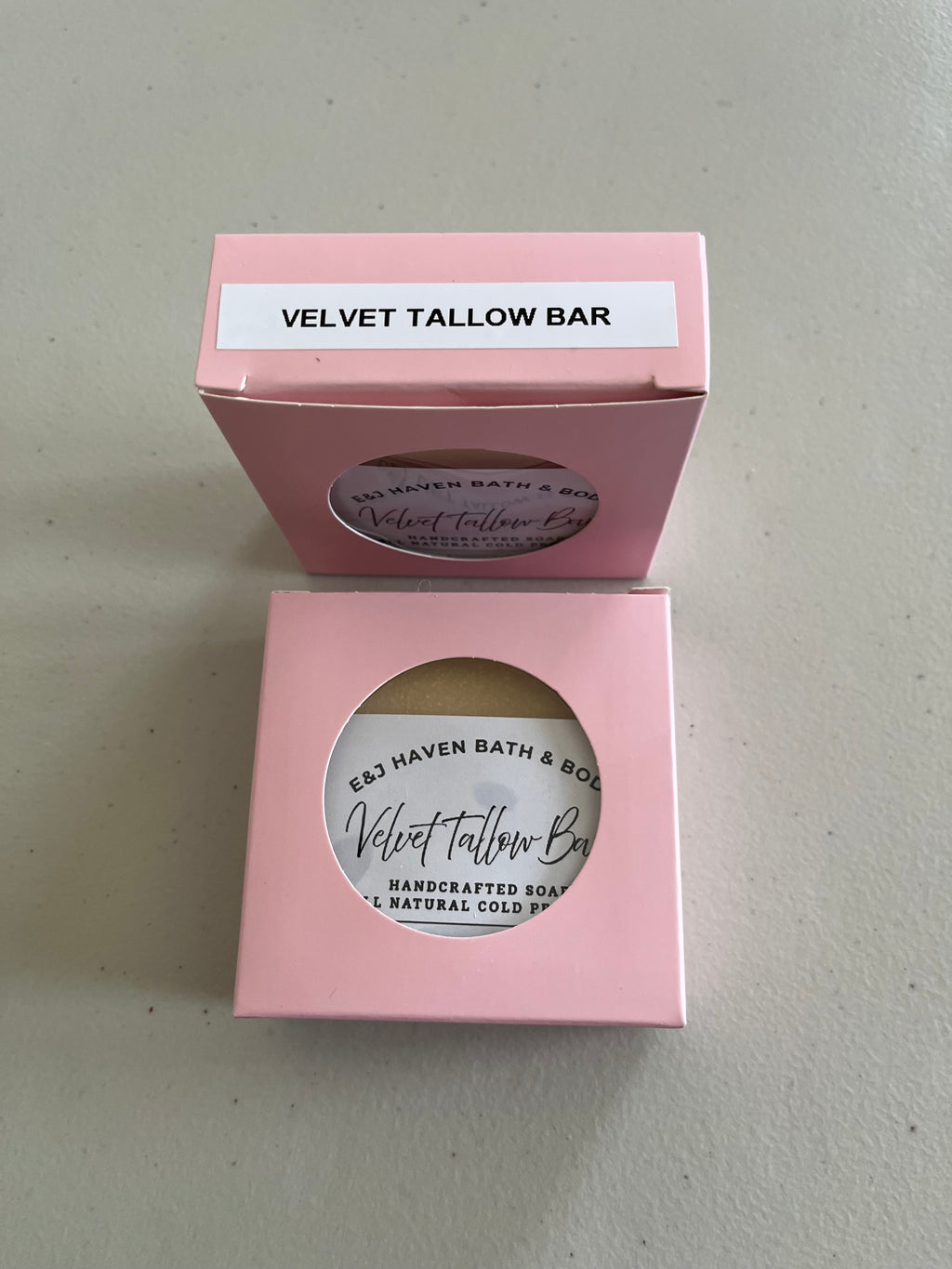 Velvet Tallow Bar ( Grass Feed)Handcrafted Cold Process Soap $7.75 each